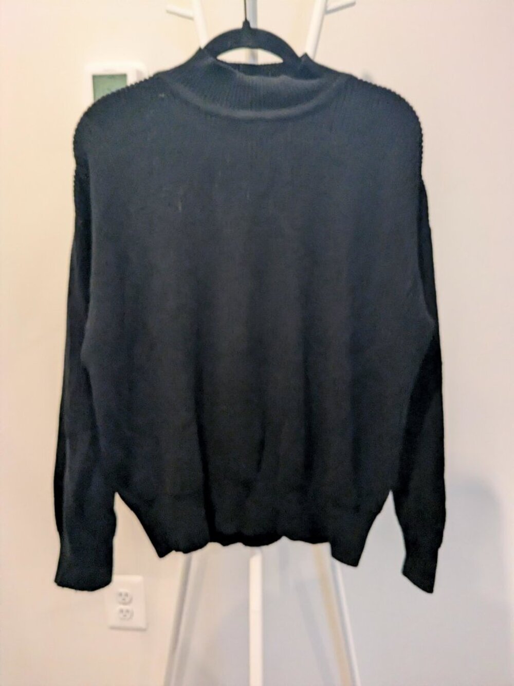 People Tree Black mockneck sweater 100% cotton